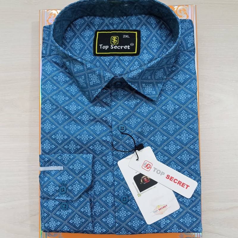 Cotton Print Full Sleeve Shirt- 101