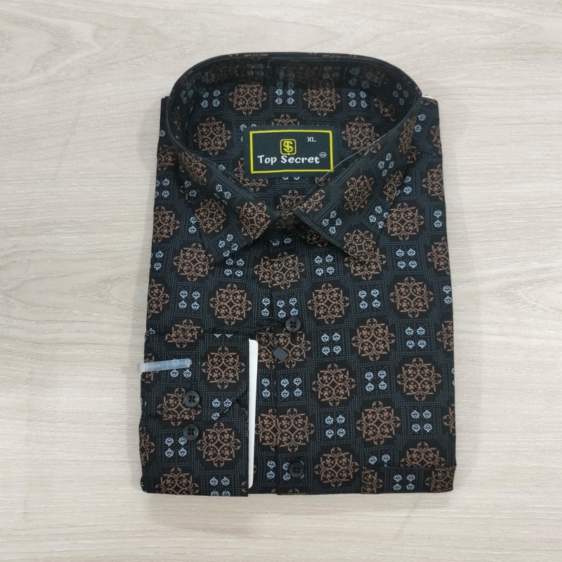 Cotton Print Full Sleeve Shirt- 104